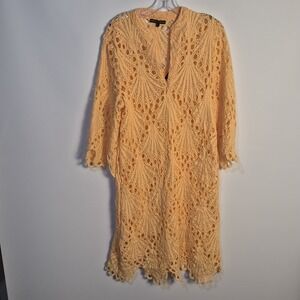 America & Beyond L Boho Lace Lined Festival Resort